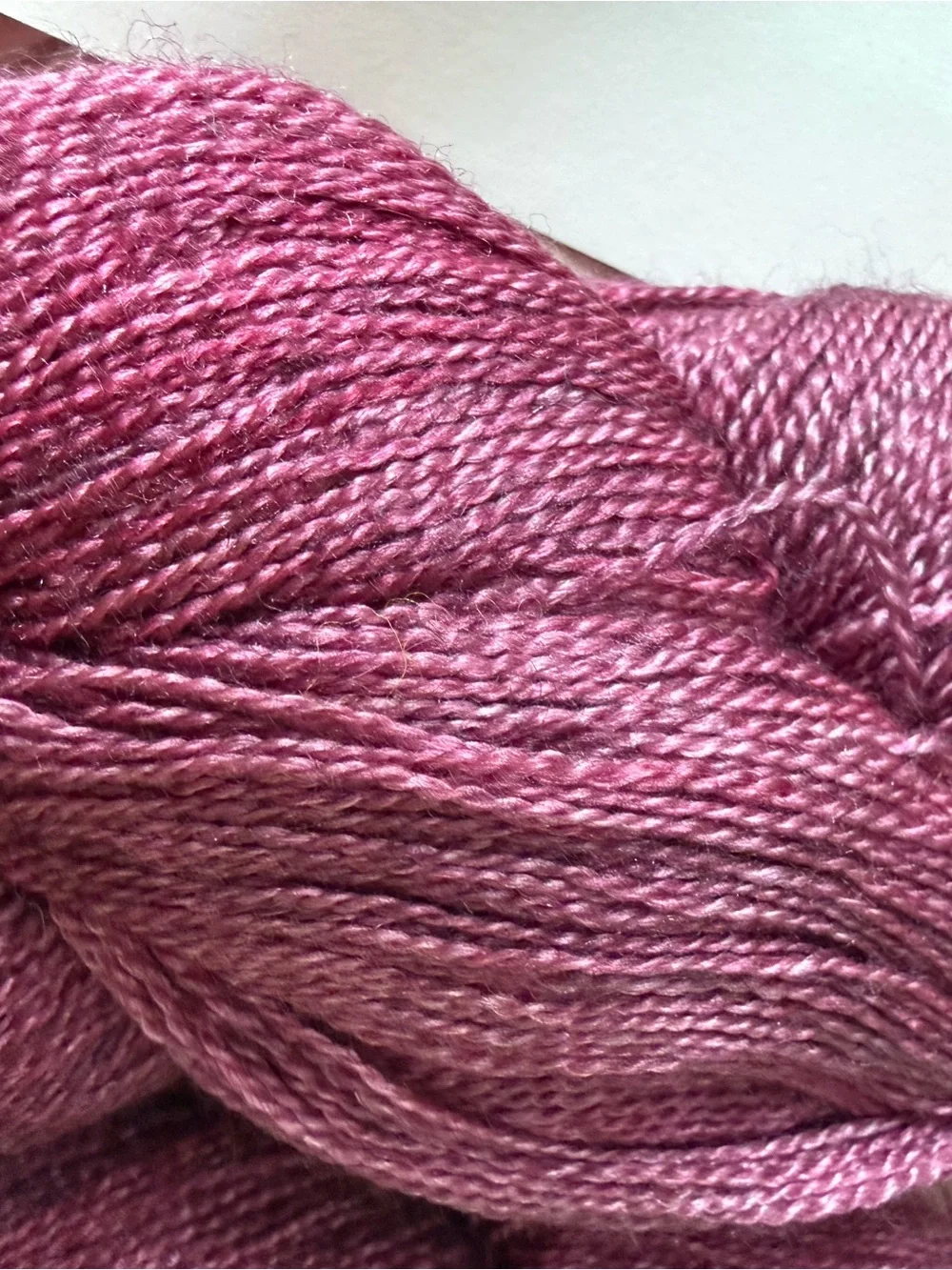 Gleem Lace Fiberspates Luxury Yarn - Deep Spiced Plum